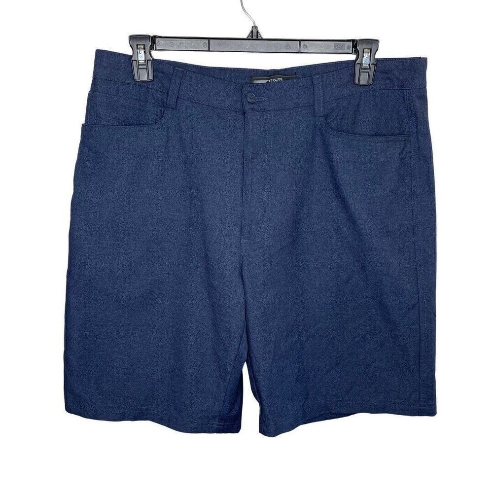TOUR Collection Golf Shorts Mens 38 x 10 Navy Blue Performance EUC Athletic